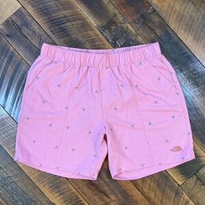The North Face Pink Printed Pull-On Shorts Men’s Large Lightweight Activewear